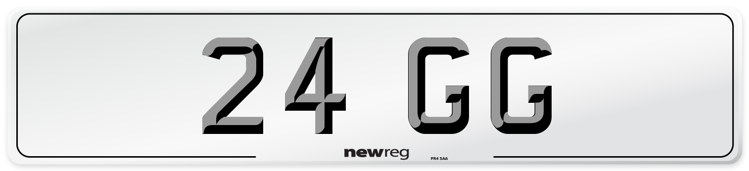 24 GG Number Plate from New Reg